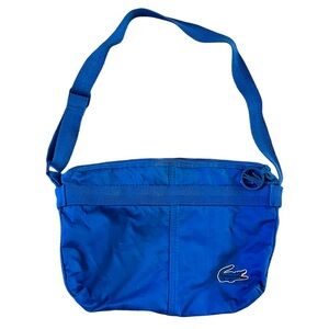 Vintage LACOSTE Cross-Over SHOULDER BAG Casual Blue Unisex